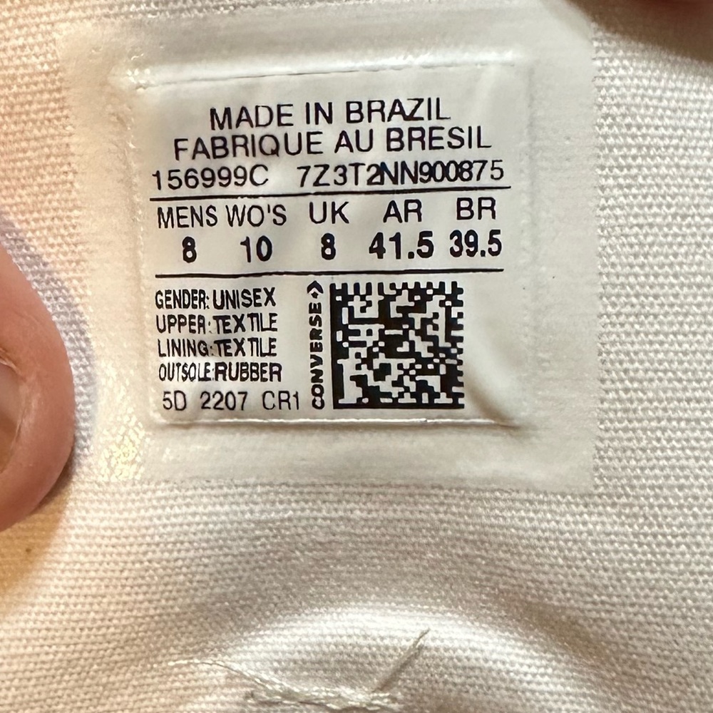 Converse White Canvas High-Tops - Picture 11 of 16